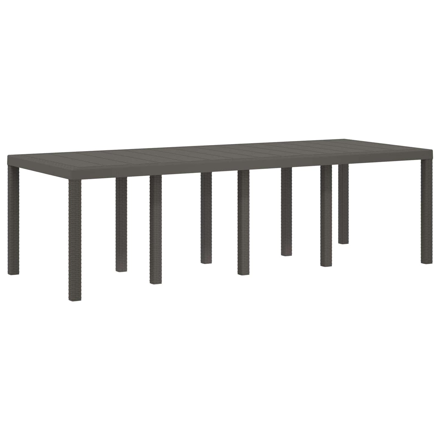 Set da Pranzo per Giardino 9 pz Grigio chiaro e Tortora PP | homemem39