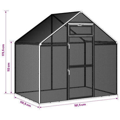 Gabbia per uccelli Argento 181,5 x 110,5 x 173,5 cm | homemem39