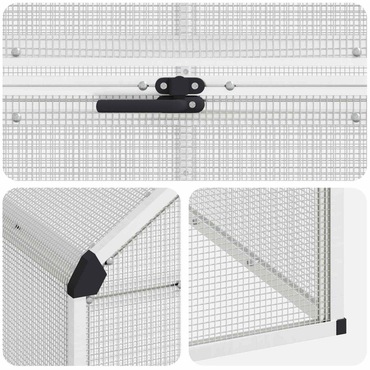 Gabbia per uccelli Argento 181,5 x 221 x 173,5 cm | homemem39