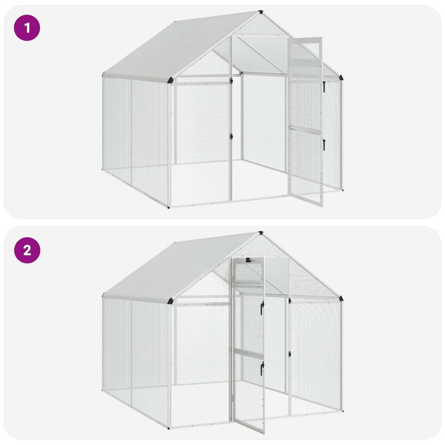Gabbia per uccelli Argento 181,5 x 221 x 173,5 cm | homemem39