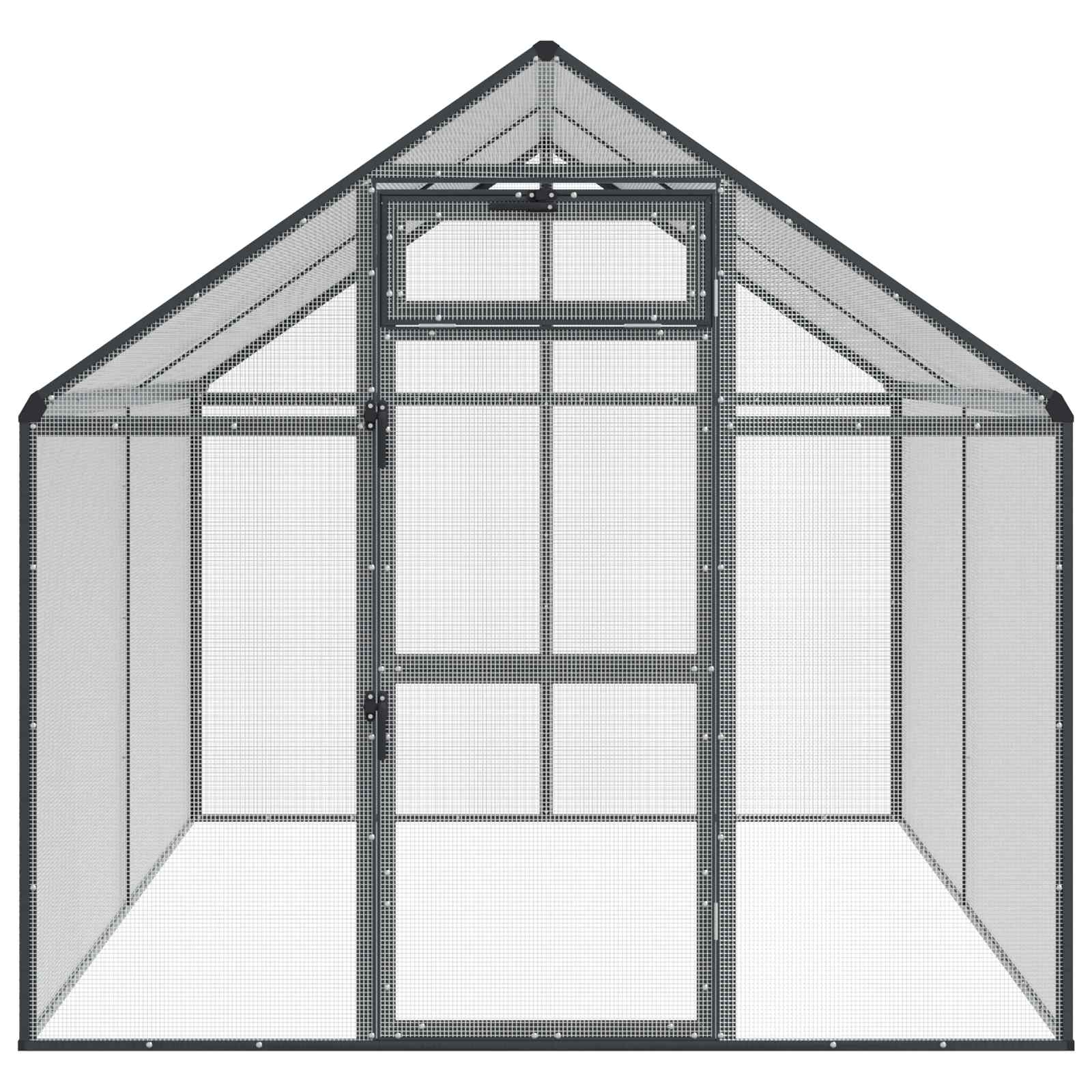 Gabbia per uccelli Antracite 181,5 x 221 x 173,5 cm | homemem39