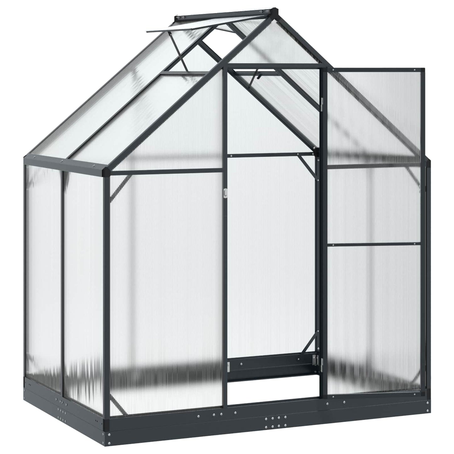 Serra da Giardino con porta Antracite 183,5 x 123 x 207 cm | homemem39