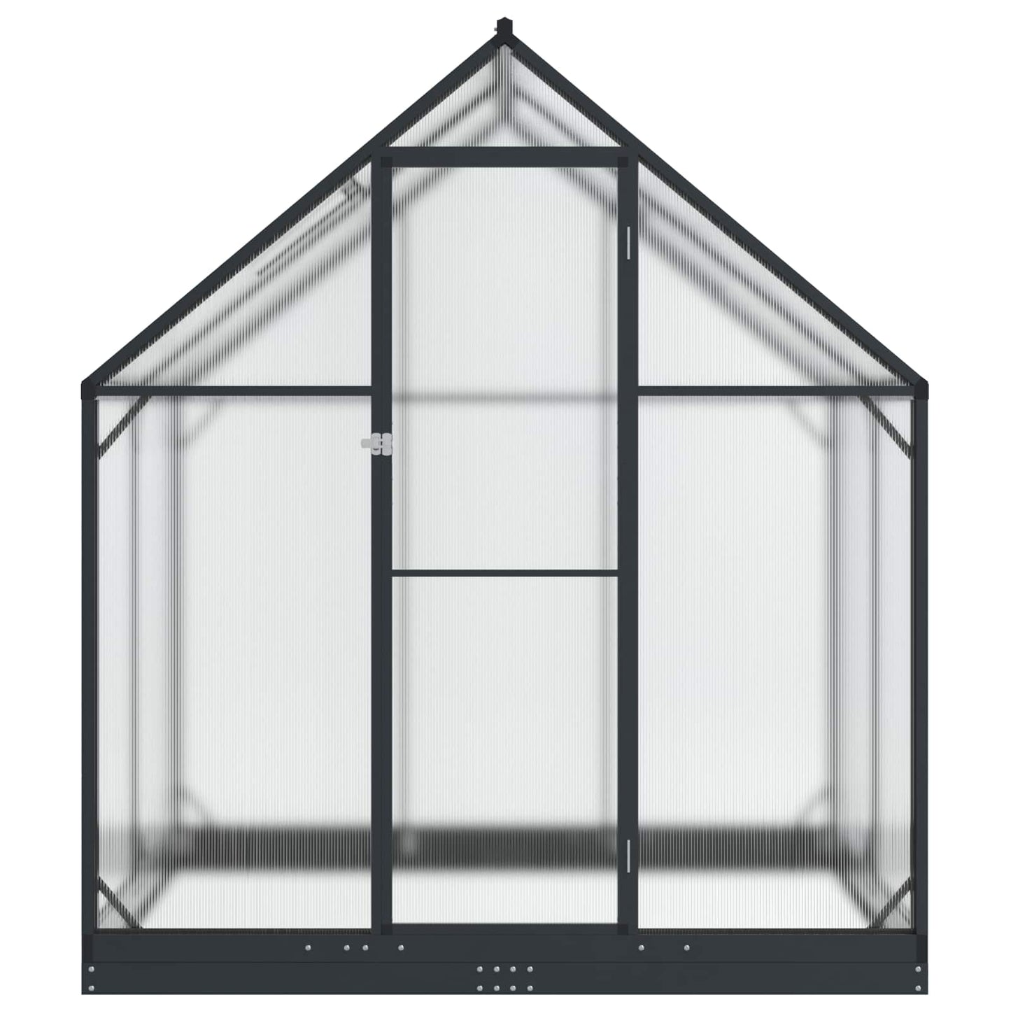 Serra da Giardino con porta Antracite 183,5 x 123 x 207 cm | homemem39