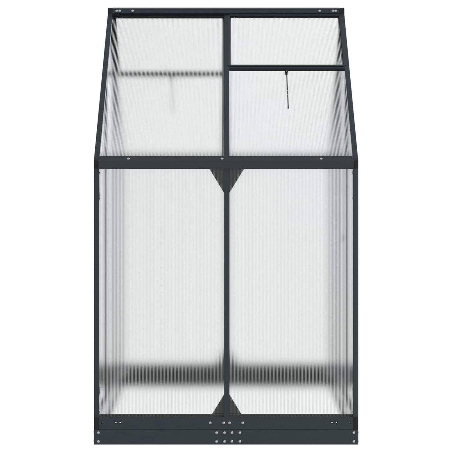 Serra da Giardino con porta Antracite 183,5 x 123 x 207 cm | homemem39