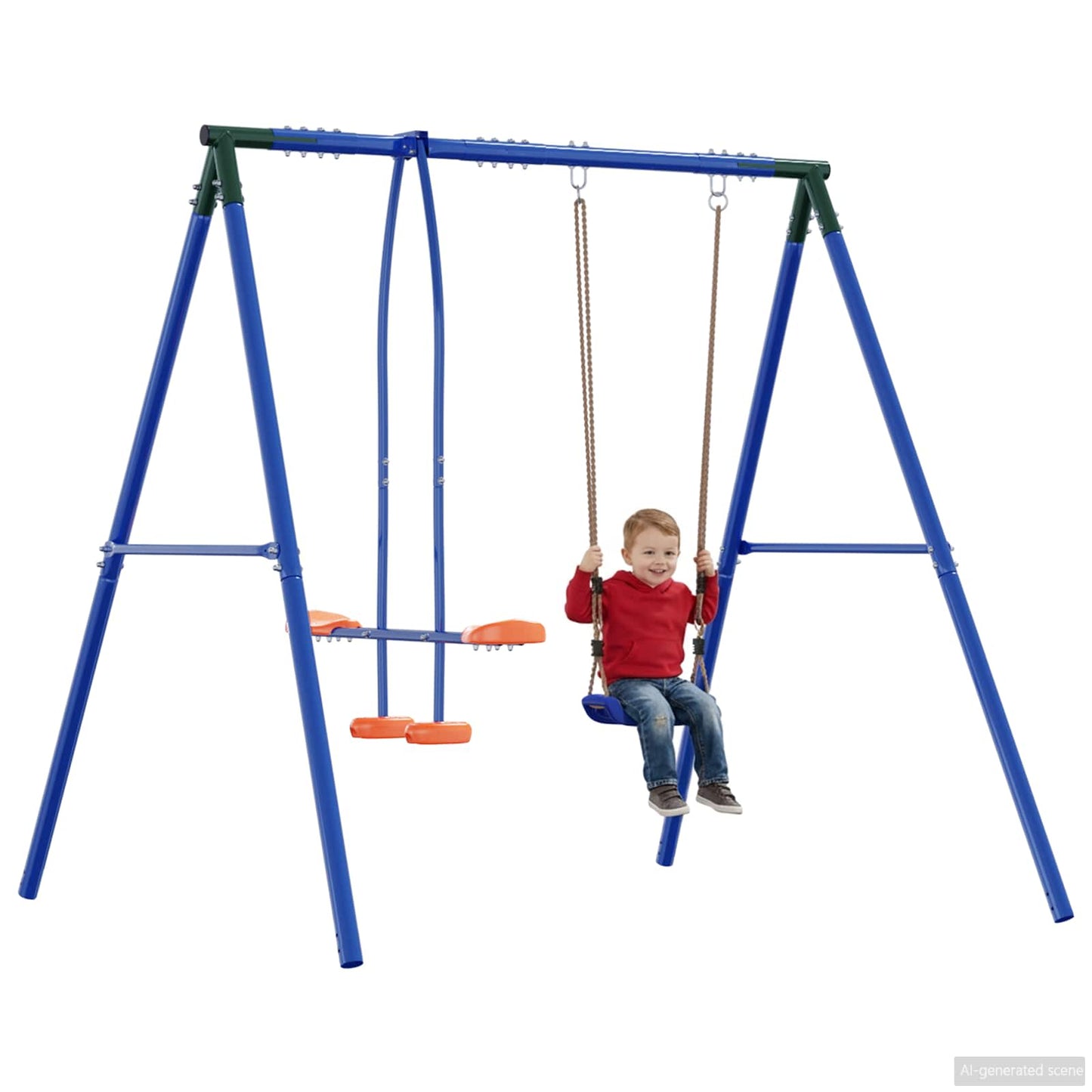 Struttura per Altalena da Esterno con Girello per fino a 3 bambini | homemem39