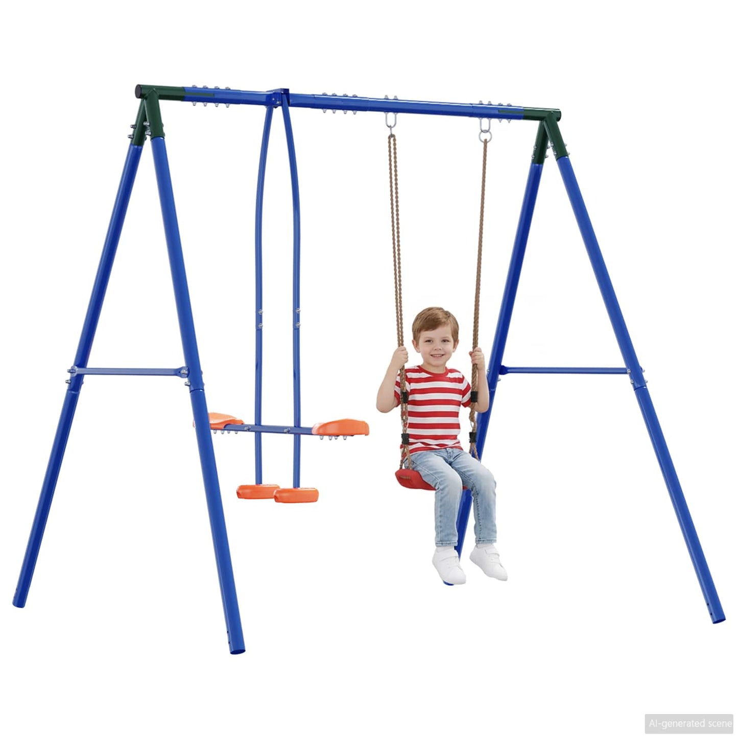 Struttura per Altalena da Esterno con Girello per fino a 3 bambini | homemem39