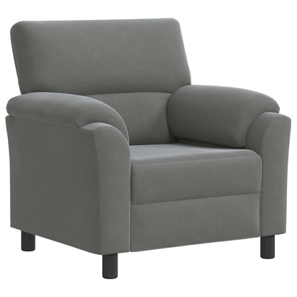 Set di divani 2 pcs Grigio Scuro Velluto | homemem39