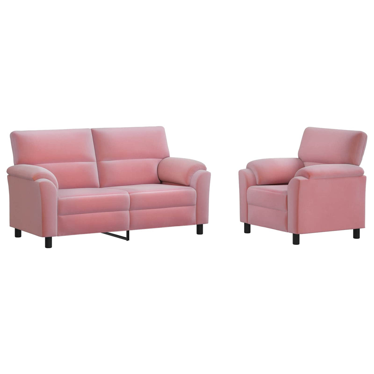Set di divani 2 pcs Rosa Velluto | homemem39