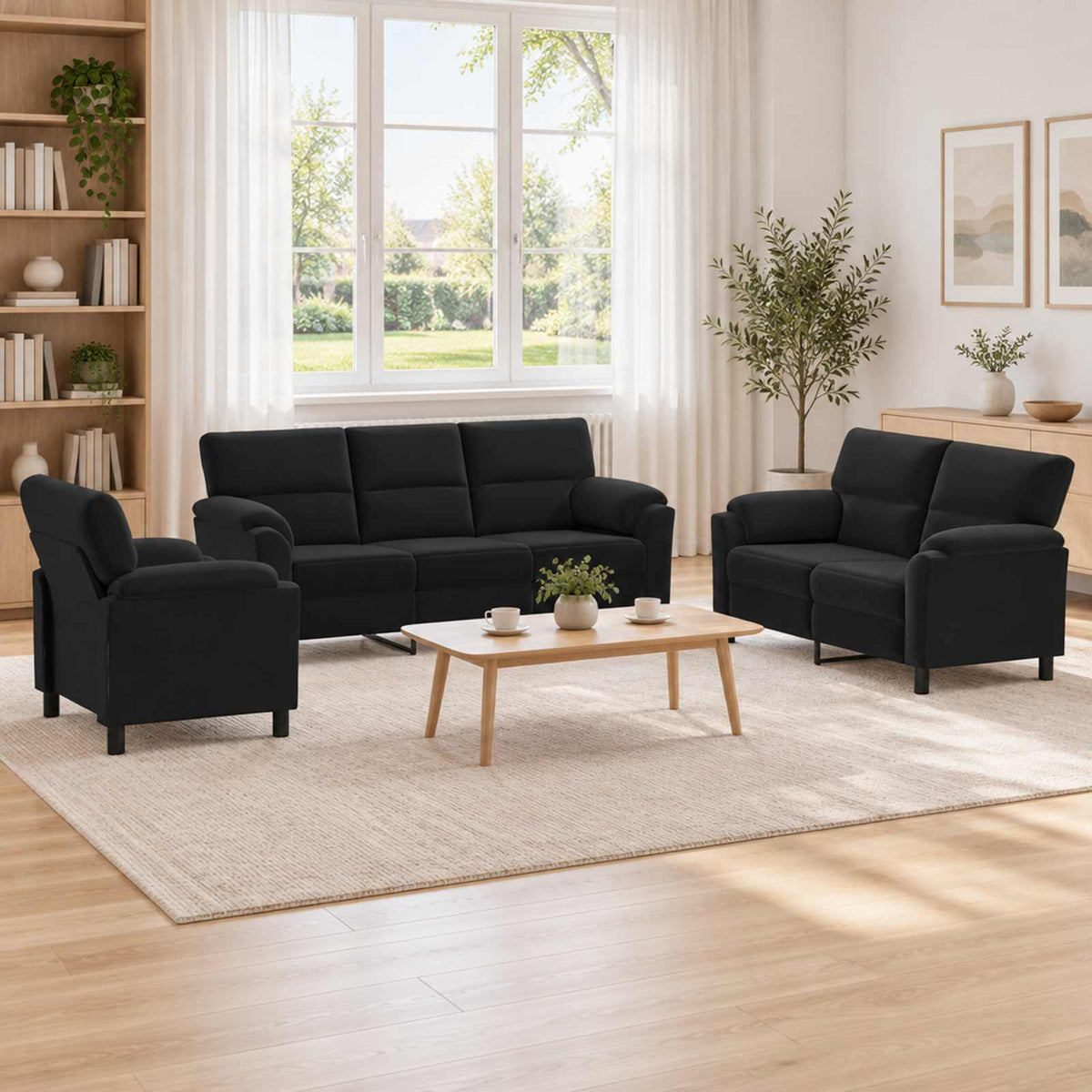 Set di divani 3 pcs Velluto