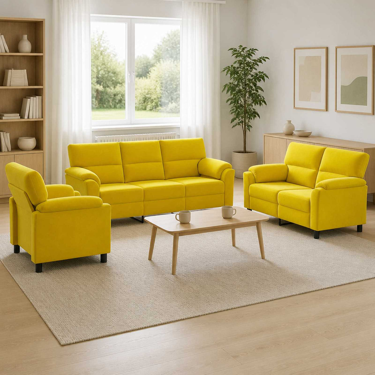 Set di divani 3 pcs Velluto