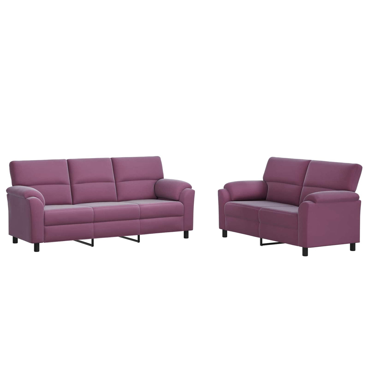 Set di divani 2 pcs Viola Velluto | homemem39
