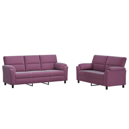 Set di divani 2 pcs Viola Velluto | homemem39