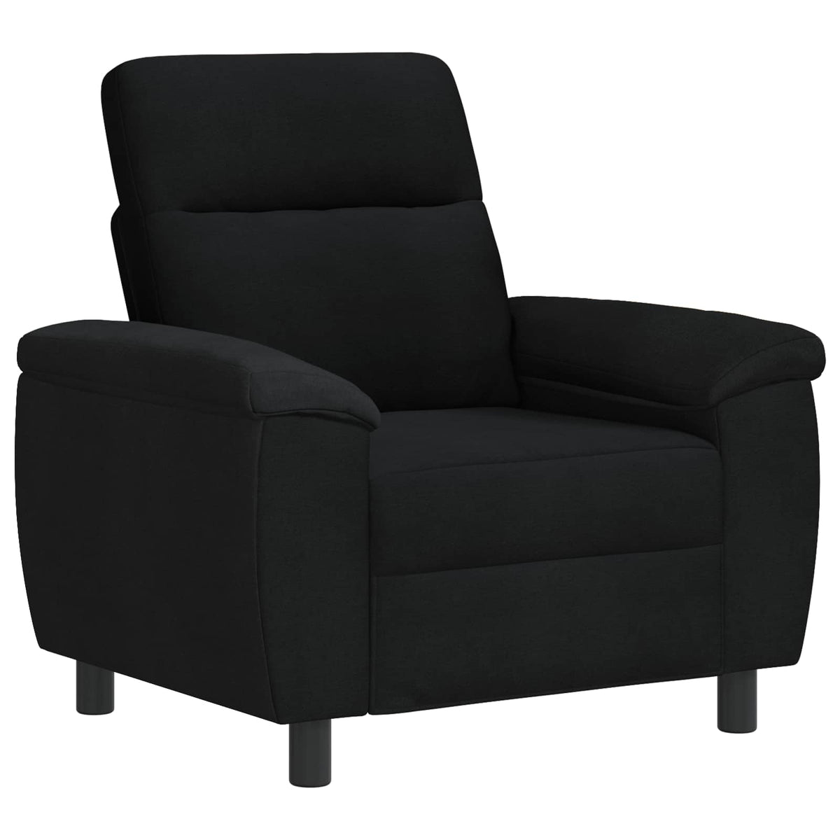 Set di divani 2 pcs Nero Tessuto | homemem39