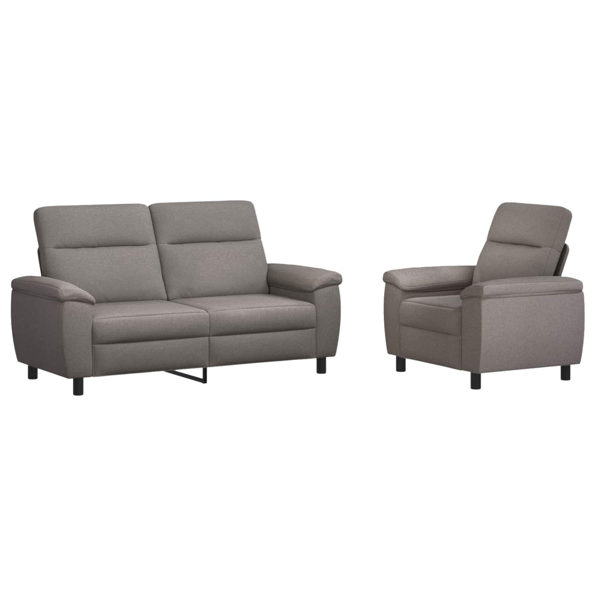 Set di divani 2 pcs Tortora Tessuto | homemem39