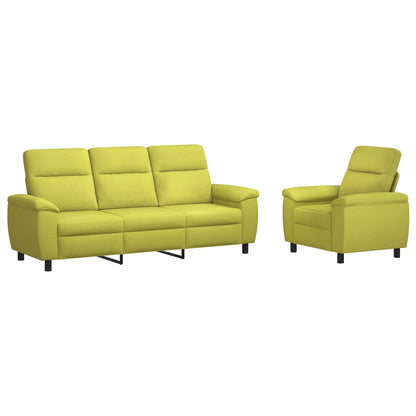 Set di divani 2 pcs Verde chiaro Tessuto | homemem39