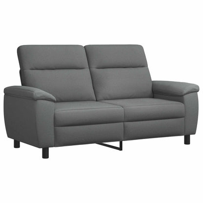 Set di divani 2 pcs Grigio Scuro Tessuto | homemem39