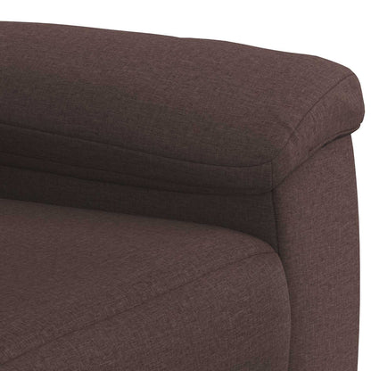 Set di divani 2 pcs Marrone Scuro Tessuto | homemem39