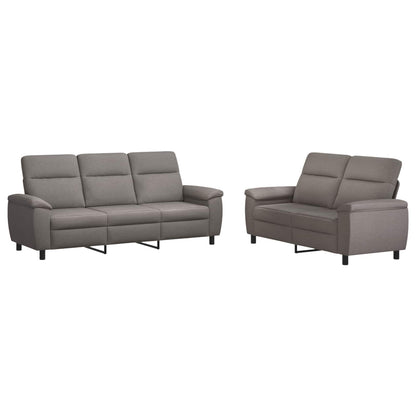 Set di divani 2 pcs Tortora Tessuto