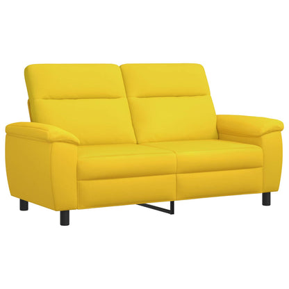 Set di divani 2 pcs Giallo Chiaro Tessuto | homemem39
