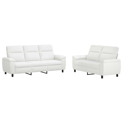 Set di divani 2 pcs Bianco Tessuto | homemem39