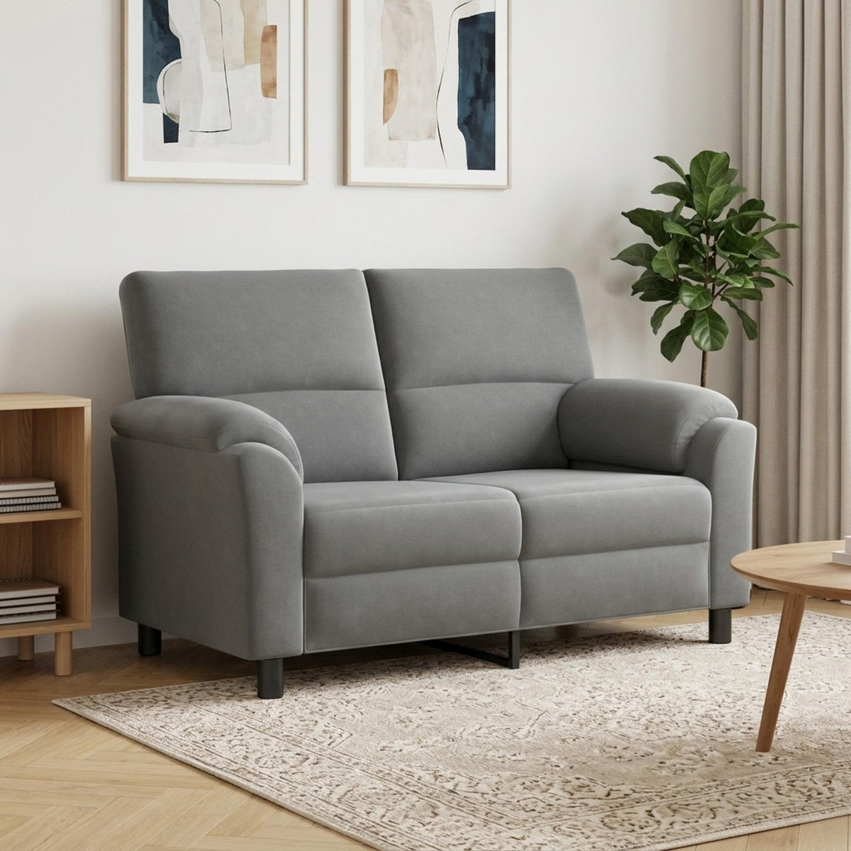 Divano Grigio Scuro 154 x 85 x 93 cm Velluto | homemem39