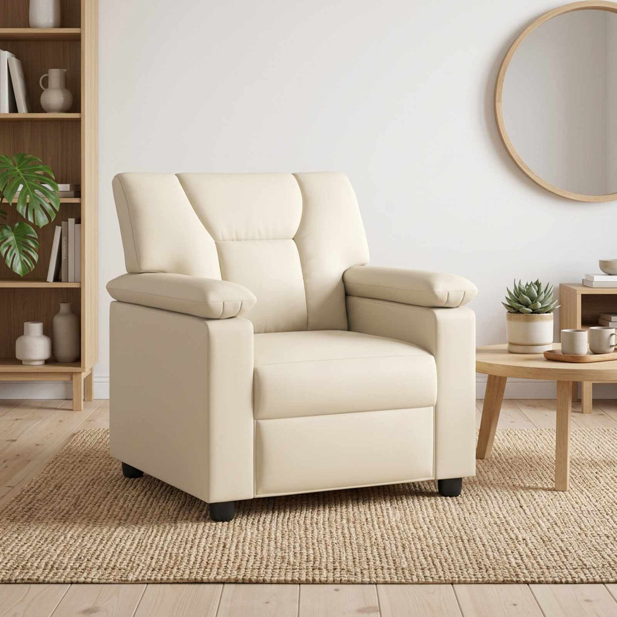 Divano Crema 91 x 85 x 93 cm Similpelle | homemem39