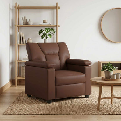 Divano Marrone 91 x 85 x 93 cm Similpelle | homemem39