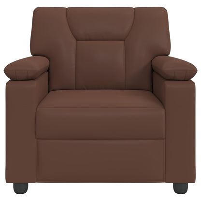 Divano Marrone 91 x 85 x 93 cm Similpelle | homemem39