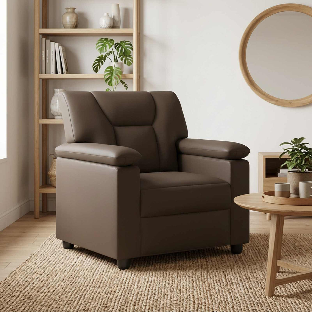 Divano Grigio 91 x 85 x 93 cm Similpelle | homemem39