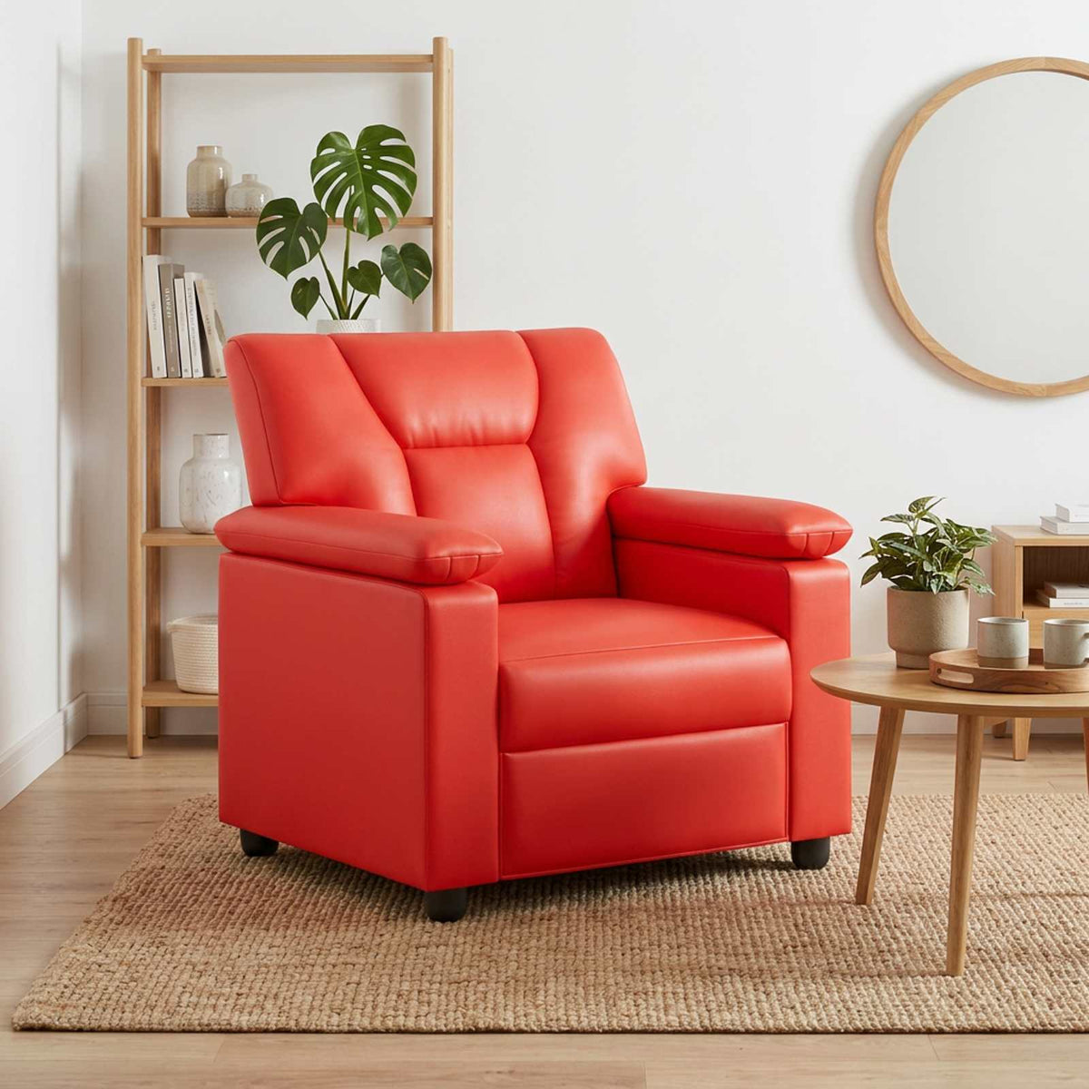 Divano Rosso 91 x 85 x 93 cm Similpelle | homemem39