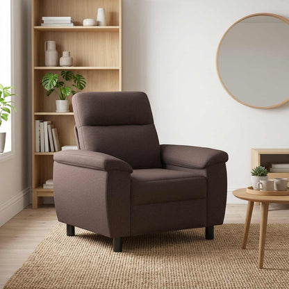 Divano Marrone Scuro 95 x 90 x 95 cm Tessuto | homemem39