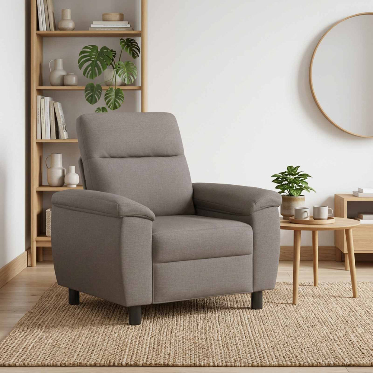 Divano Tortora 95 x 90 x 95 cm Tessuto | homemem39