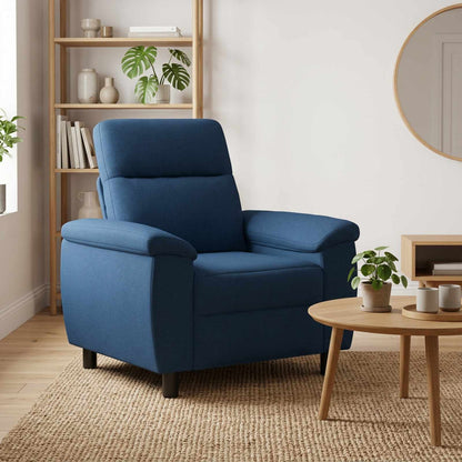 Divano Blu 95 x 90 x 95 cm Tessuto | homemem39