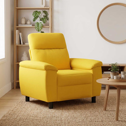 Divano Giallo Chiaro 95 x 90 x 95 cm Tessuto | homemem39
