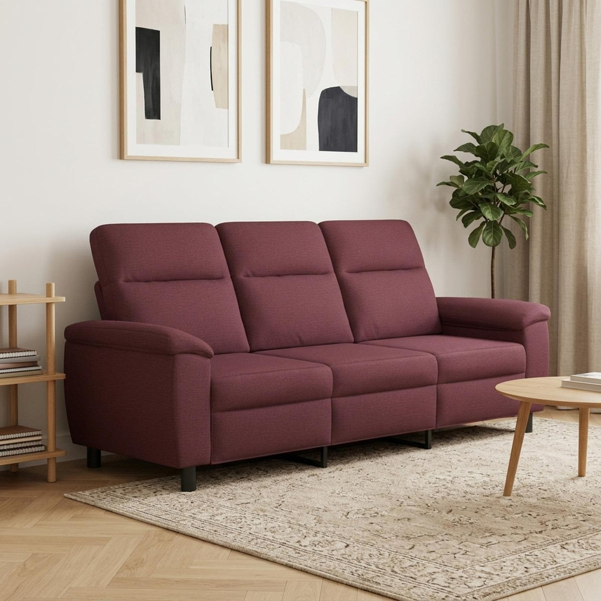 Divano Viola 214 x 90 x 95 cm Tessuto | homemem39