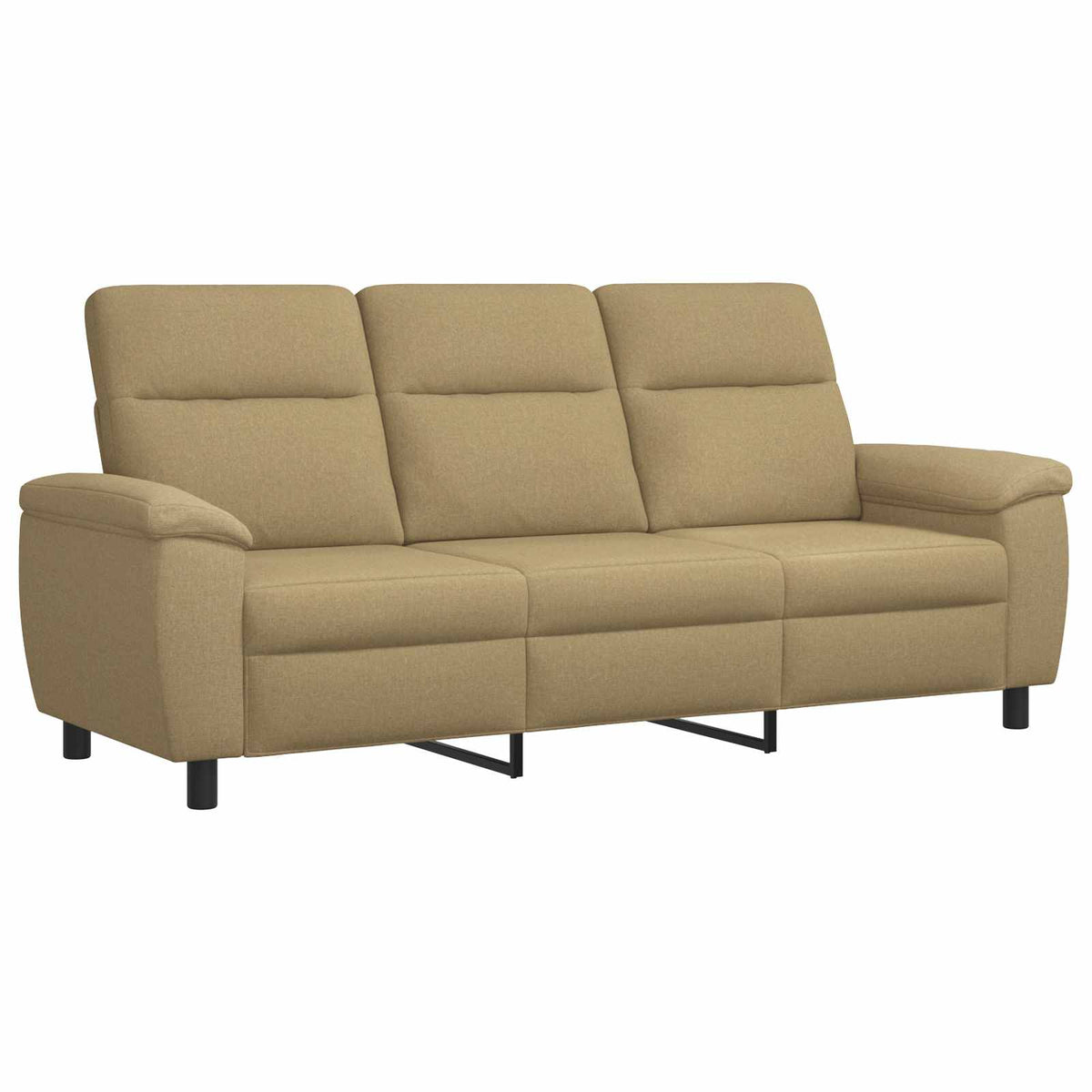 Divano Marrone Chiaro 214 x 90 x 95 cm Tessuto | homemem39