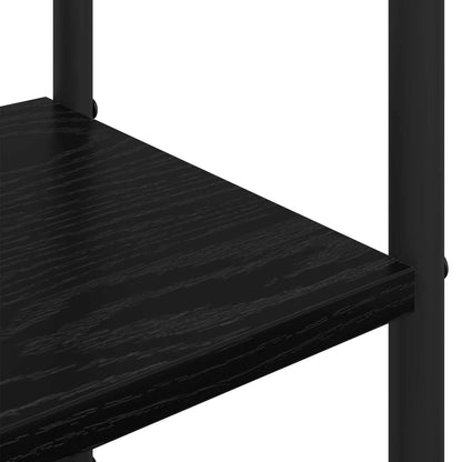 Appendiabiti con panca per scarpe Rovere Nero | homemem39
