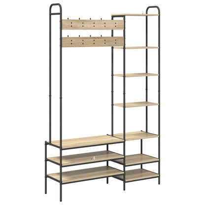 Appendiabiti con panca per scarpe Rovere Sonoma | homemem39