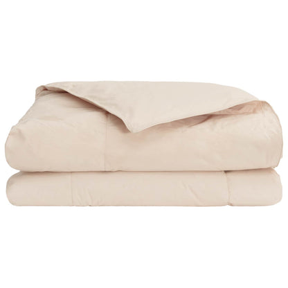 Piumino Letto Estivo Beige 140 x 220 cm 100% Kapok Naturale