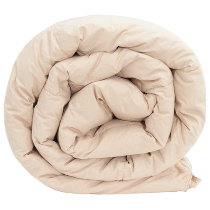 Piumino Letto Estivo Beige 140 x 220 cm 100% Kapok Naturale
