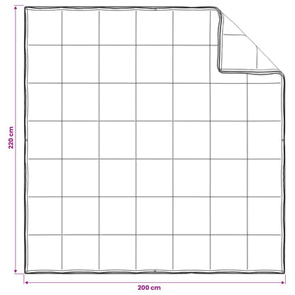 Piumone 200 x 220 cm Tutte le stagioni Fibra di Kapok Beige
