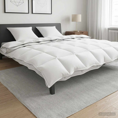 Piumone 260 x 220 cm 100% Cotone Bianco