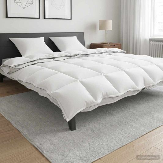 Piumone 260 x 220 cm 100% Cotone Bianco