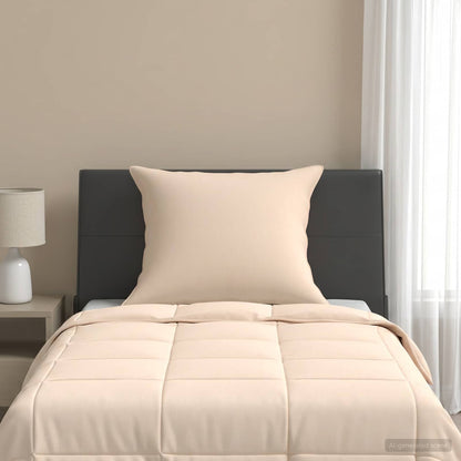 Cuscino 50 x 50 cm Tutte le stagioni Fibra di Kapok Beige