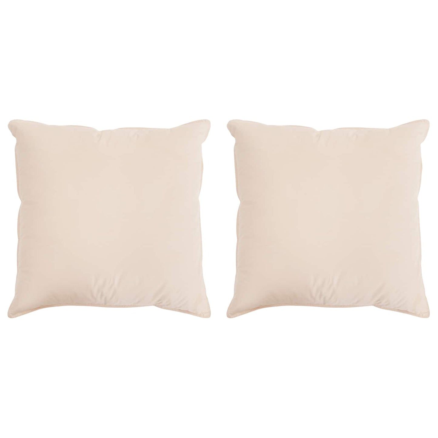 Cuscino 2 pcs Beige 65 x 65 cm Fibra di Kapok | homemem39