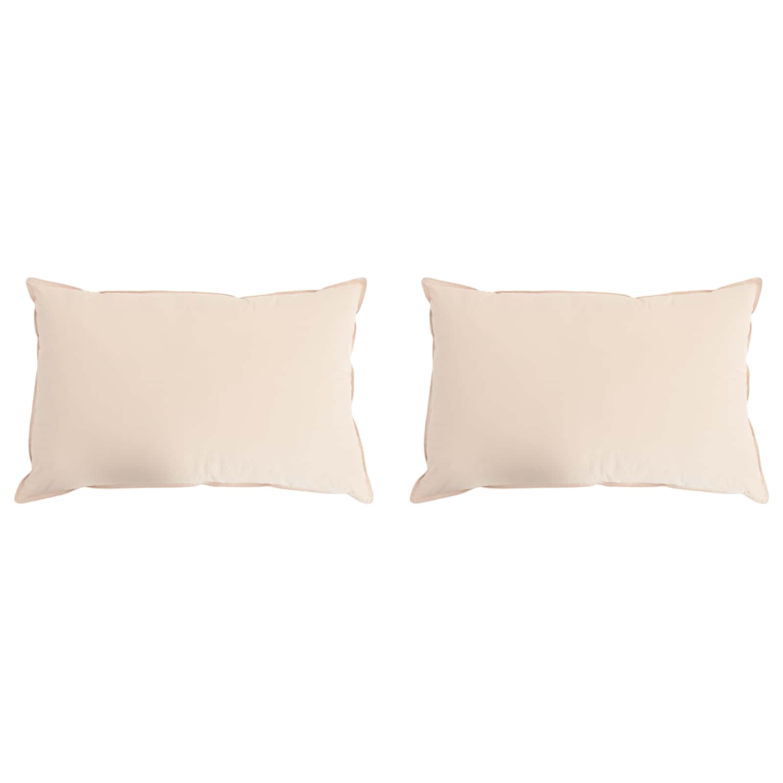Cuscino 2 pcs Beige 70 x 90 cm Fibra di Kapok | homemem39