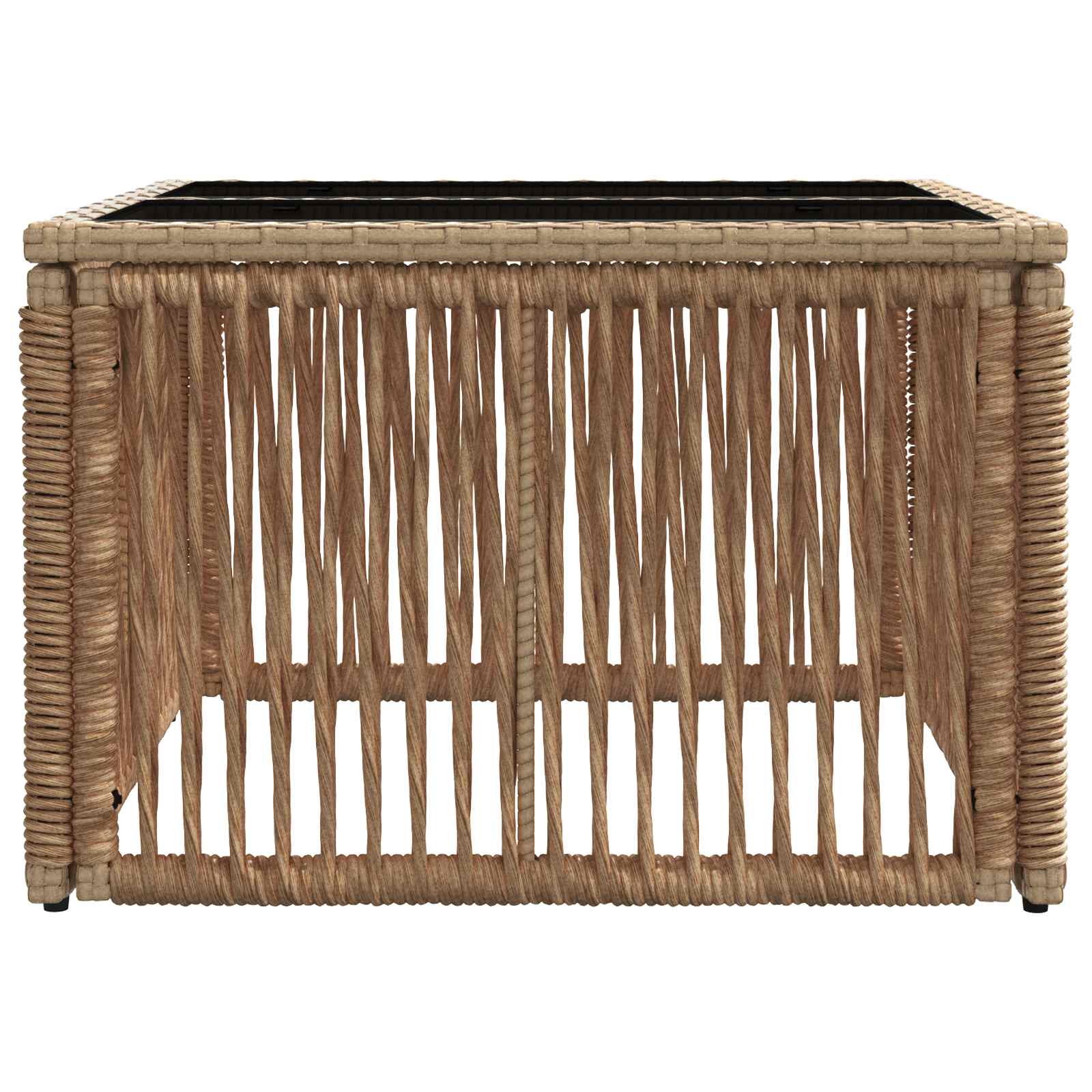 Tavolo da Giardino Beige e Nero 55 x 55 x 37 cm | homemem39