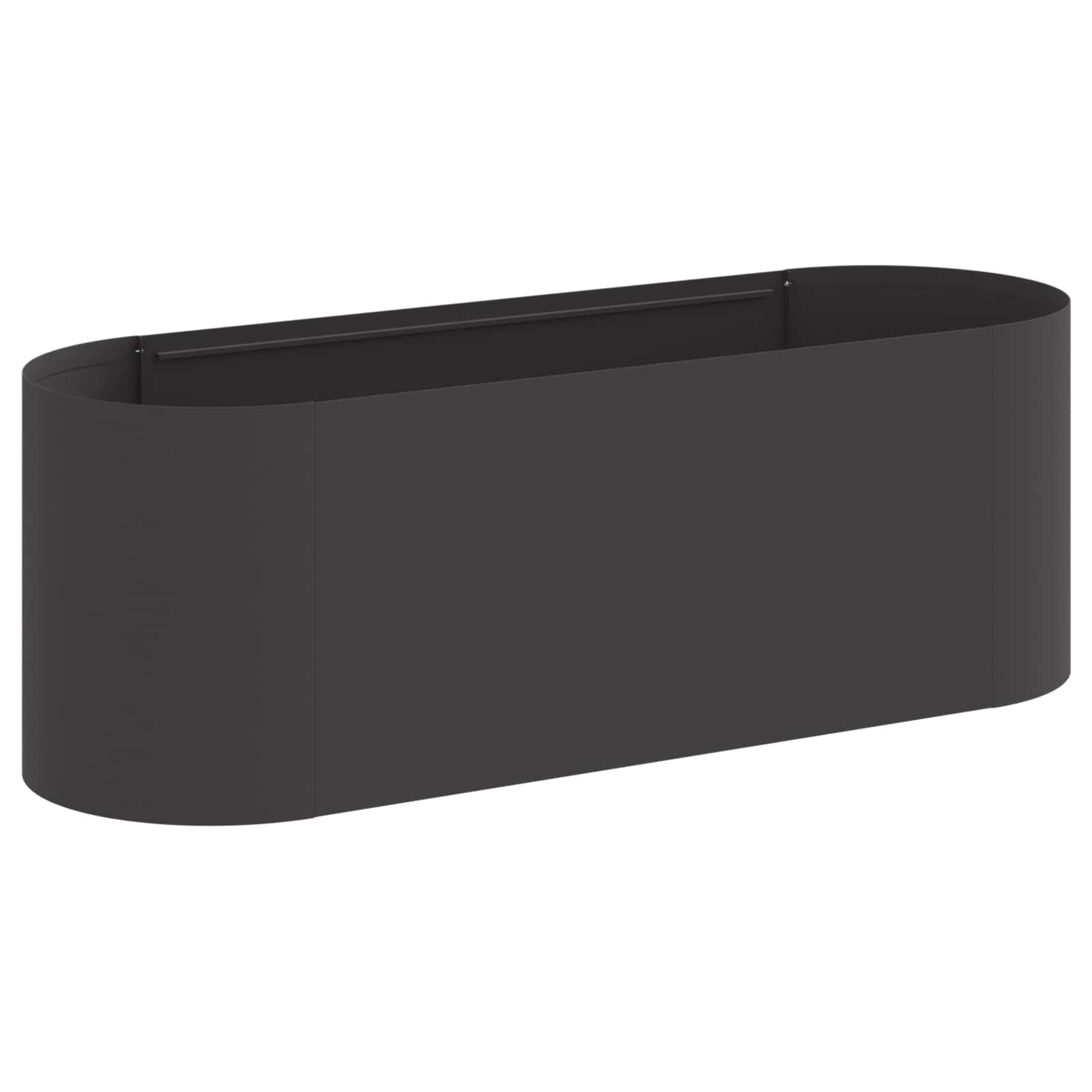 Letto rialzato da giardino Nero 120 x 40 x 40 cm Acciaio | homemem39