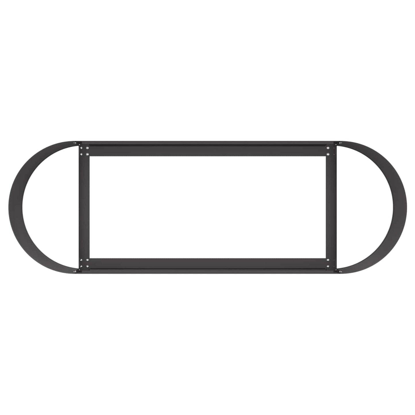 Letto rialzato da giardino Nero 120 x 40 x 40 cm Acciaio | homemem39