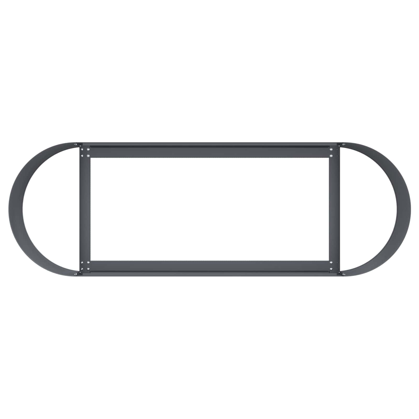 Letto rialzato da giardino Antracite 120 x 40 x 40 cm | homemem39